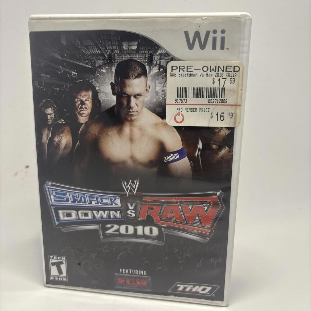 WWE SmackDown vs. Raw 2010 ECW Game for Nintendo Wii - Good Condition